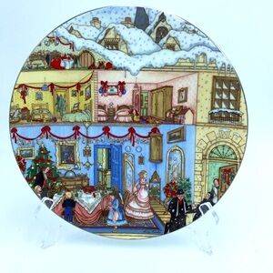 Wedgwood  England Bone China Victorian Christmas Day Plate